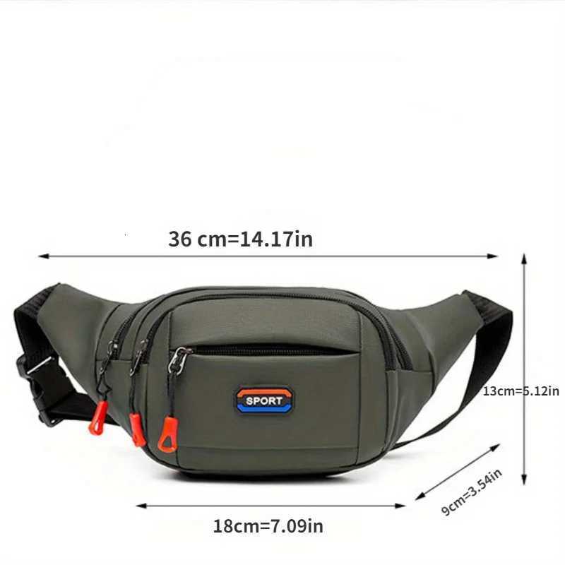 Mens Outdoor Sports Waist Bag Mountaineering Running Chest Bag Waterproof Multifunctional Crossbody BagT251128