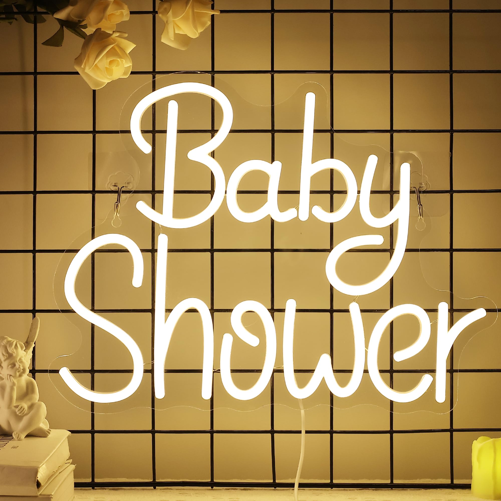 Baby's Birthday Party Decoration - Multihued Plaster Bath Signal LED Display