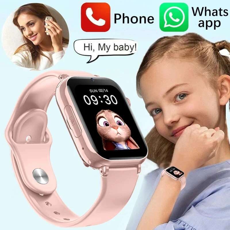 For XIAOMI Watches Call Kids Smart Children GPS SOS Waterproof Smartwatch Clock SIM Card Location Tracker Child Watch