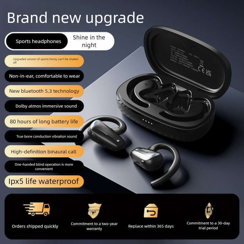 Famous Brand Famous Brand Battery Life Bluetooth Earphones Third Generation Open Wireless Comfortable For Long Wear Sports Ear Hook Style