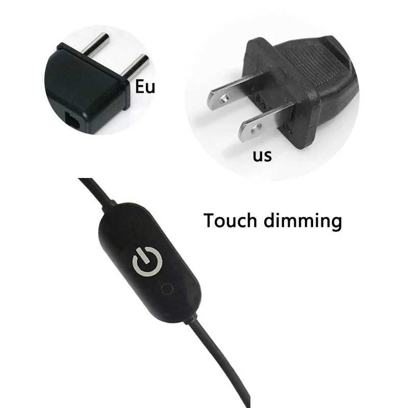 Nordic Led Table Lamps Modern Acrylic Metal Reading Desk Lamps Bedroom Bedside Living Room Study Decorative US/EU Night Lights M251128