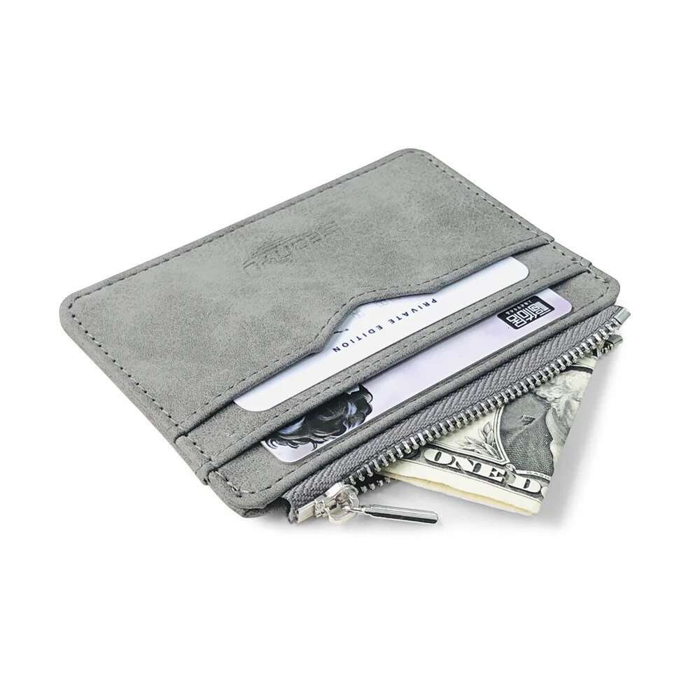 New Simple Mini Men Leather Wallet With Coin Pocket Small Credit Holder Slim Man s Purse For Bank Cards ID Card Case designer wallet