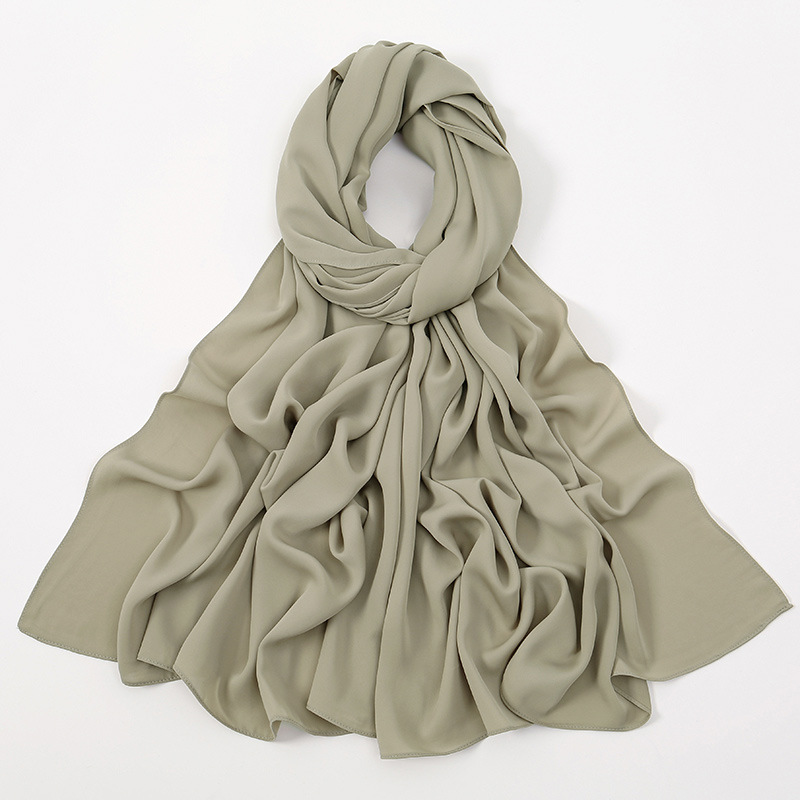 K557 Hot new style of cross-border foreign trade hot-selling solid color broken card scarf Southeast Asia popular soft breathable versatile ethnic bag
