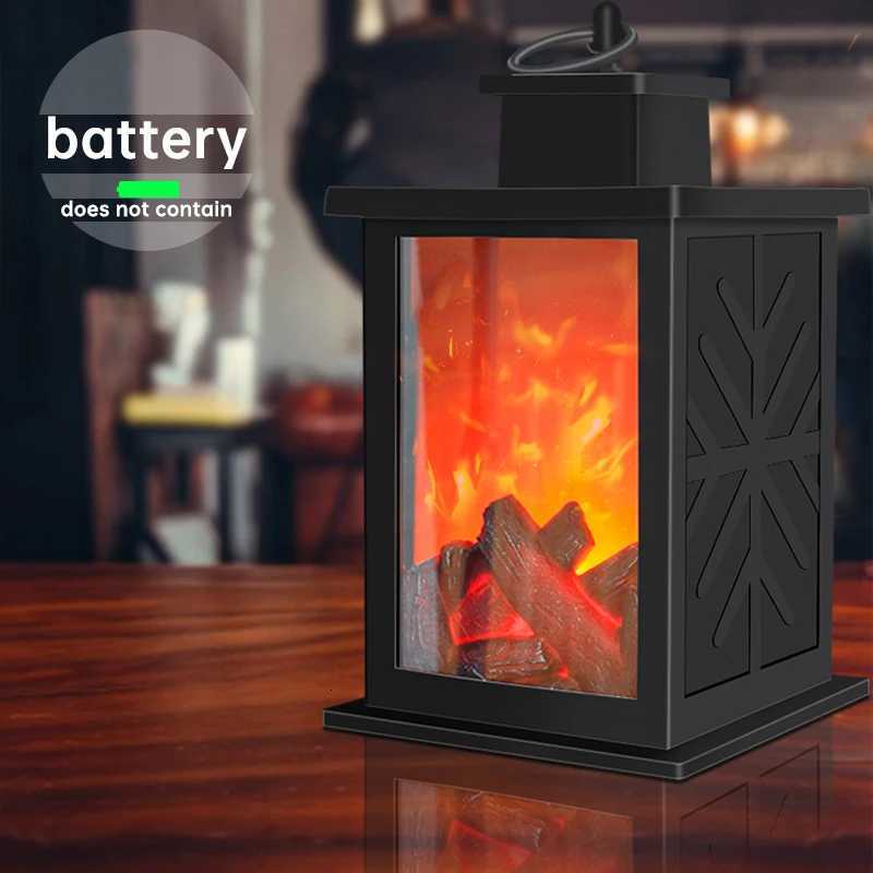 Fireplace Decorative Lantern Night Light For Party Christmas Holiday LED Simulation Log Flame Effect Home Gift Decor Lighting M251128