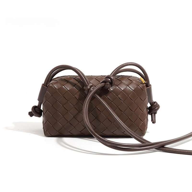 Hot-Selling Knotted Hot-Selling Popular And Back Messenger Bag Woven Square Bags, Single Shoulder Bags