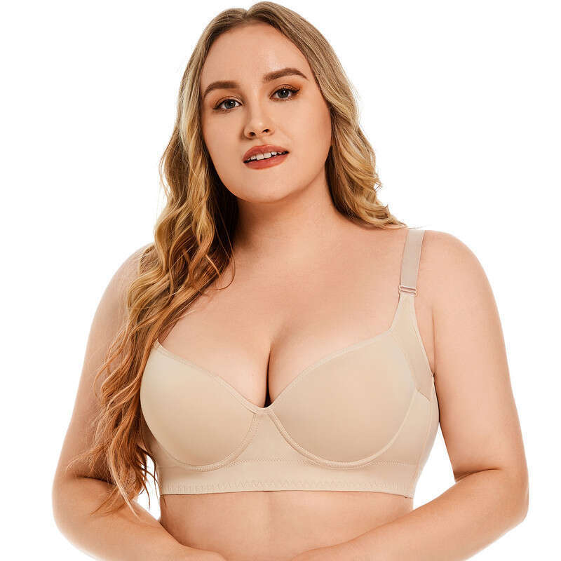 DHessentials Large breathable deep cup cover for women's push up sports bra effectively hides back fat