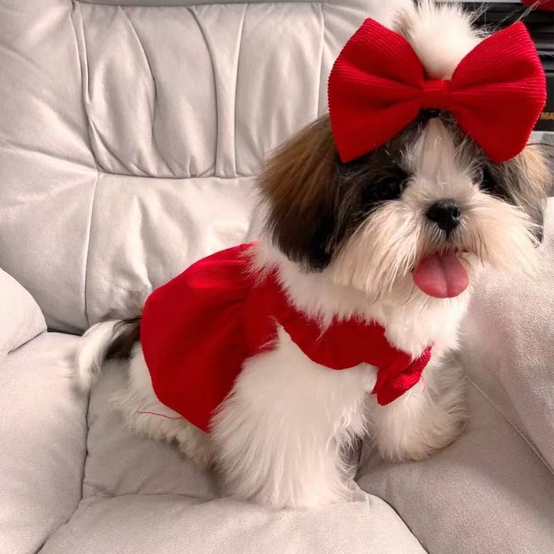 T0079Clothes for small dogs Yorkshire terrier autumn and winter style warm vest small vest small dog