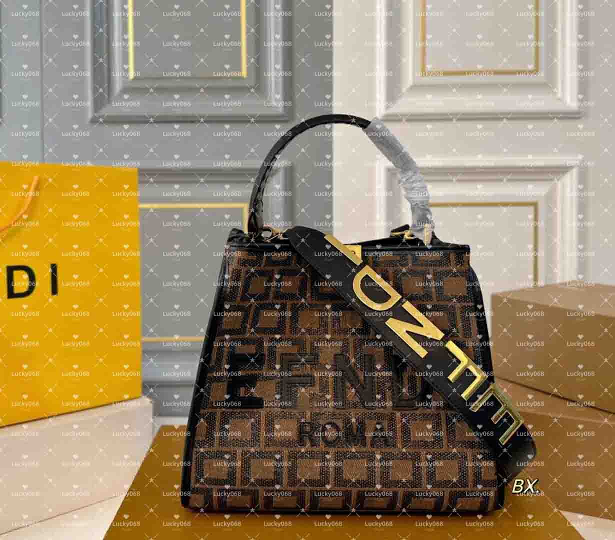 New Handbags Women Cowboy Genuine Leather Shoulder Bags Designer Bags Tote Lady Peekaboo ISeeU Petite Handbags Crossbody Bags Purse Women Design Italy Satchel