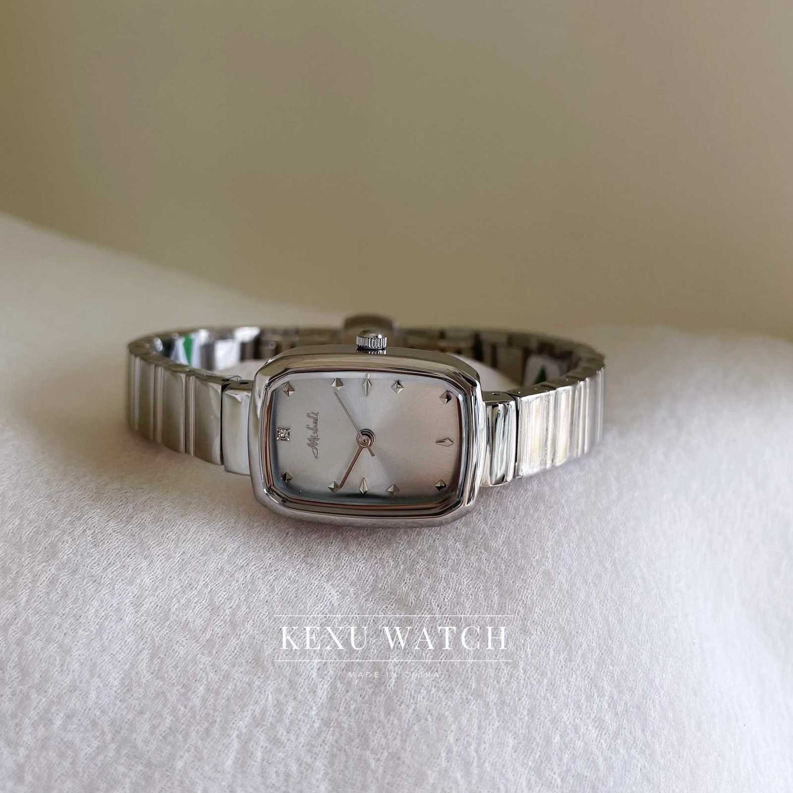 Mishali Watch Dainty Gold/Green/Blue/Black/Silver Dial Watch for Wen Elegant Rectangar Face Quartz Wristwatch for Wen X251128