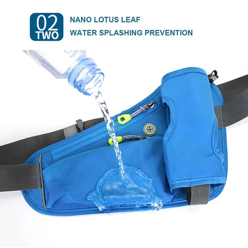 Running Waist Bags Water Bottle Holder Hydration Belt Bag Men Women Sports Fanny Pack Gym Running Cell Phone Jogging Cycling BagT251128