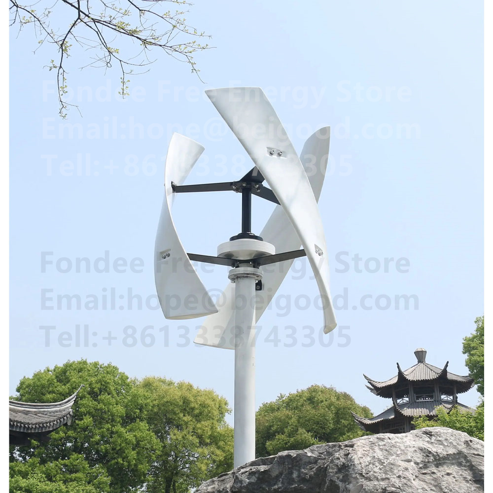 20KW vertical wind turbine max 20KW 12v 24v 48v 2m start up 600RPM no noise with high efficient