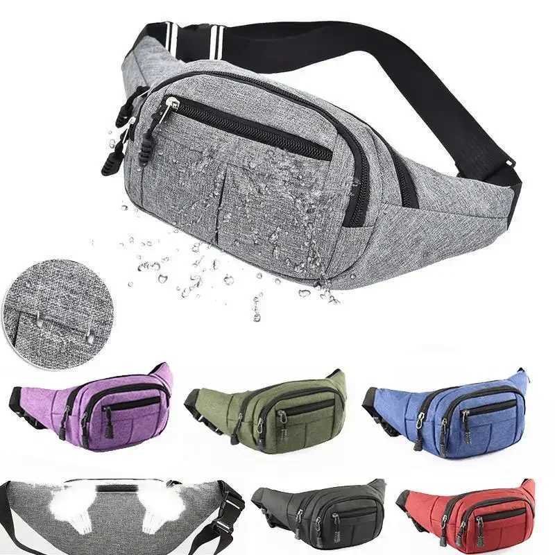 Mens Zipper Travel Chest Bag Mens Waist Pack Waterproof Belt Bag Casual Waist BagsT251128