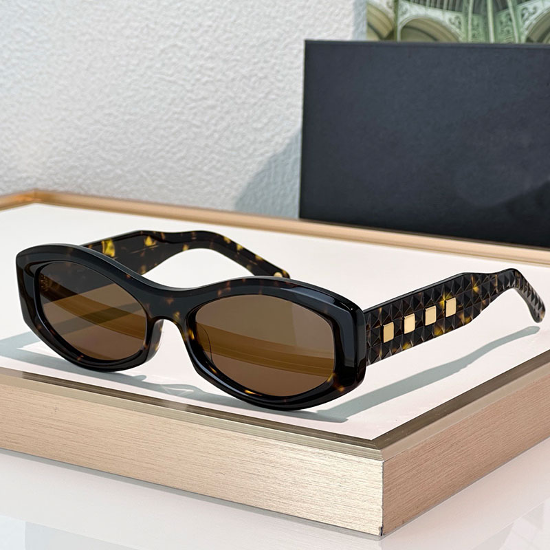 Ladies designer sunglasses butterfly oval acetate fiberboard 5029 fashionable street photography retro style UV400 protective glasses legs fashionable design