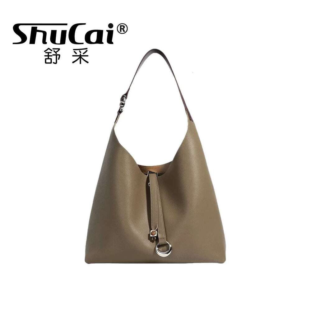 New large capacity handheld underarm female fashion retro shoulder niche commuter tote bag
