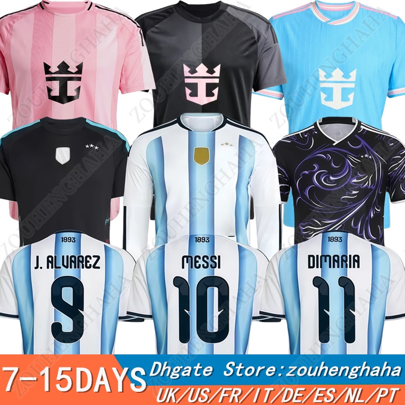 S-4XL 26 27 ArGenTinAs MESSIS Soccer Jerseys 2026 2027 National Team Home Away Fans Player Men kids Miamis Football Shirt Kit MAC ALLISTER DYBALA DI MARIA MARTINEZ