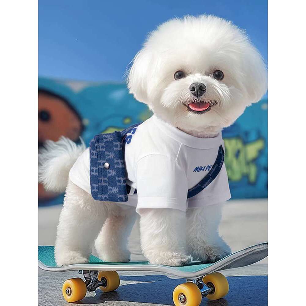Clothes Thin T-shirt Pet Bibi Bear Schnauzer Teddy Marzis Small Dog Summer Hoodie