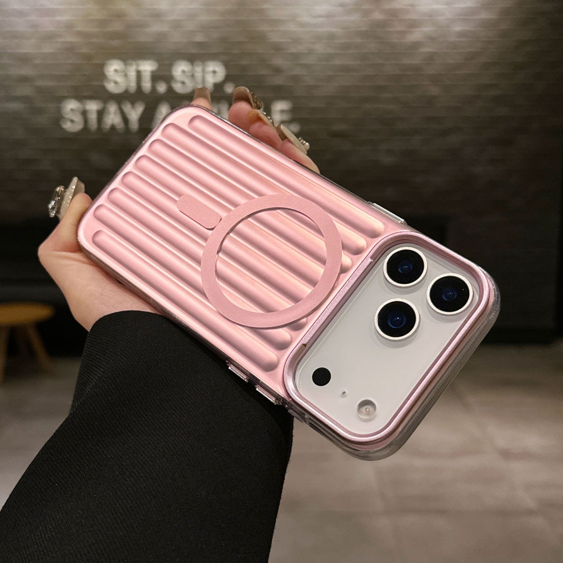 3D Luggage Phone Case Compatible with iPhone 17 Pro Max, Apple 16/15 Shockproof, Magnetic Charging