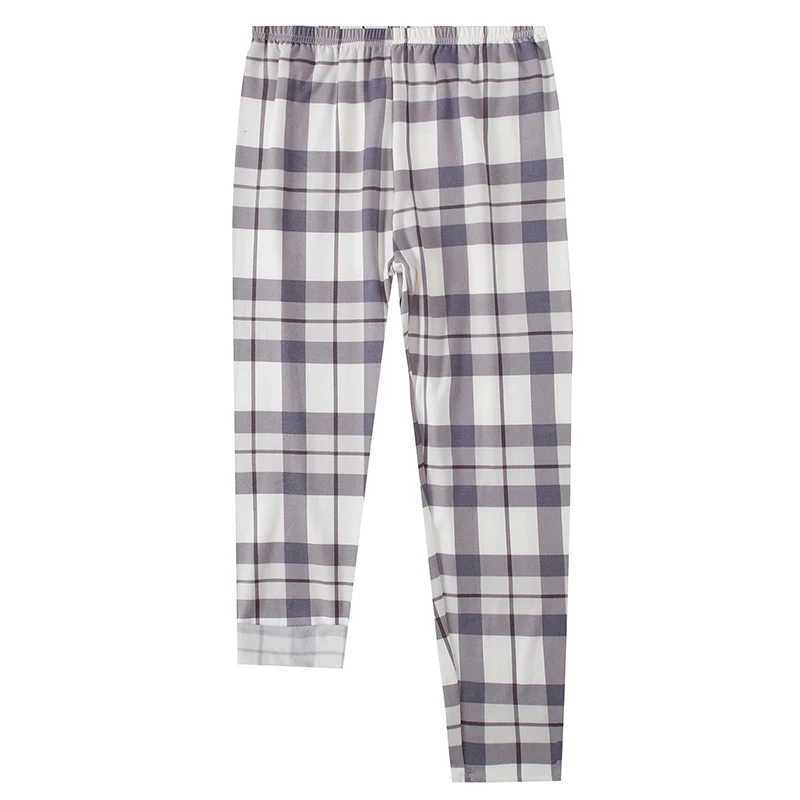 14 Teen Solid Color T-shirt Plaid Trousers Home Service Girl Round Neck Pajamas Junior High School Boy Leisure Suit Spring And H260403