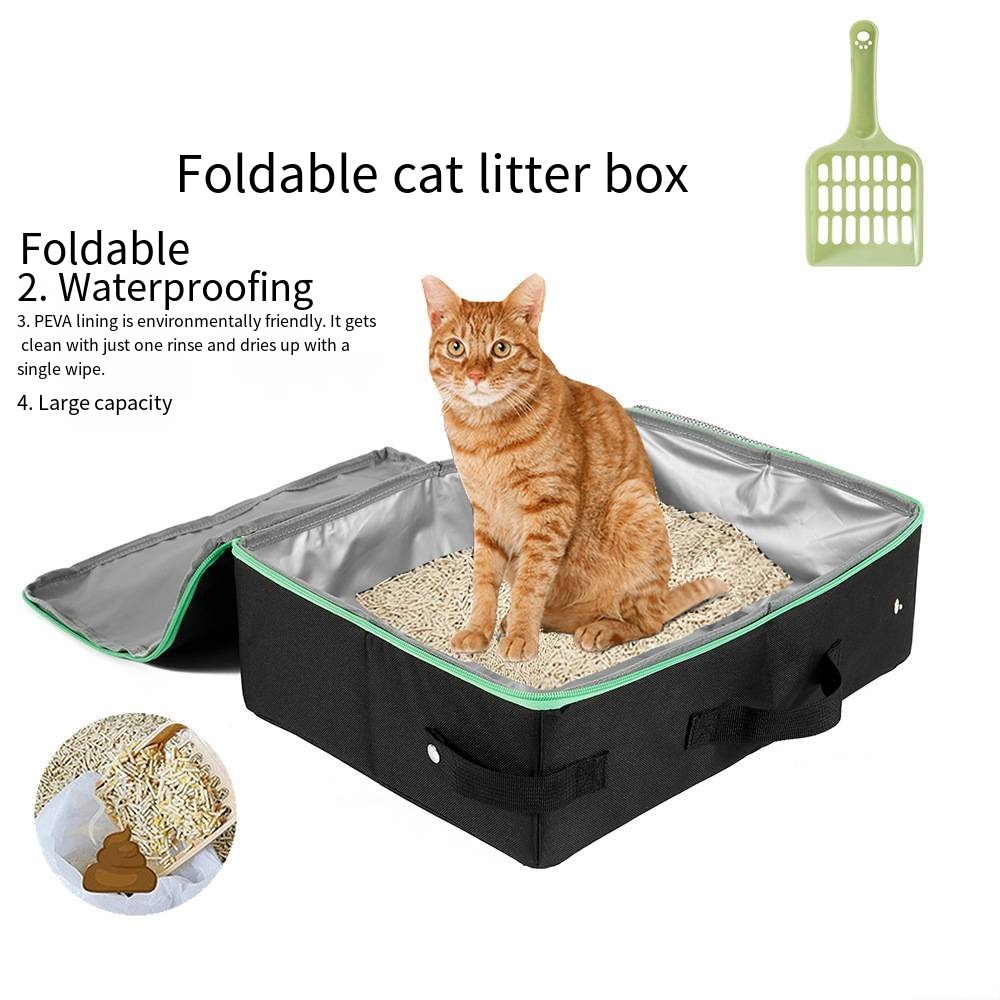 Foldable Portable Cat Litter Box - Perfect Outdoor Mobile Pet Toilet - view 4