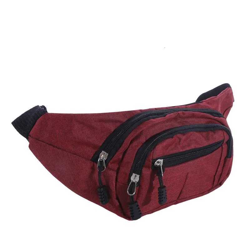 Mens Zipper Travel Chest Bag Mens Waist Pack Waterproof Belt Bag Casual Waist BagsT251128