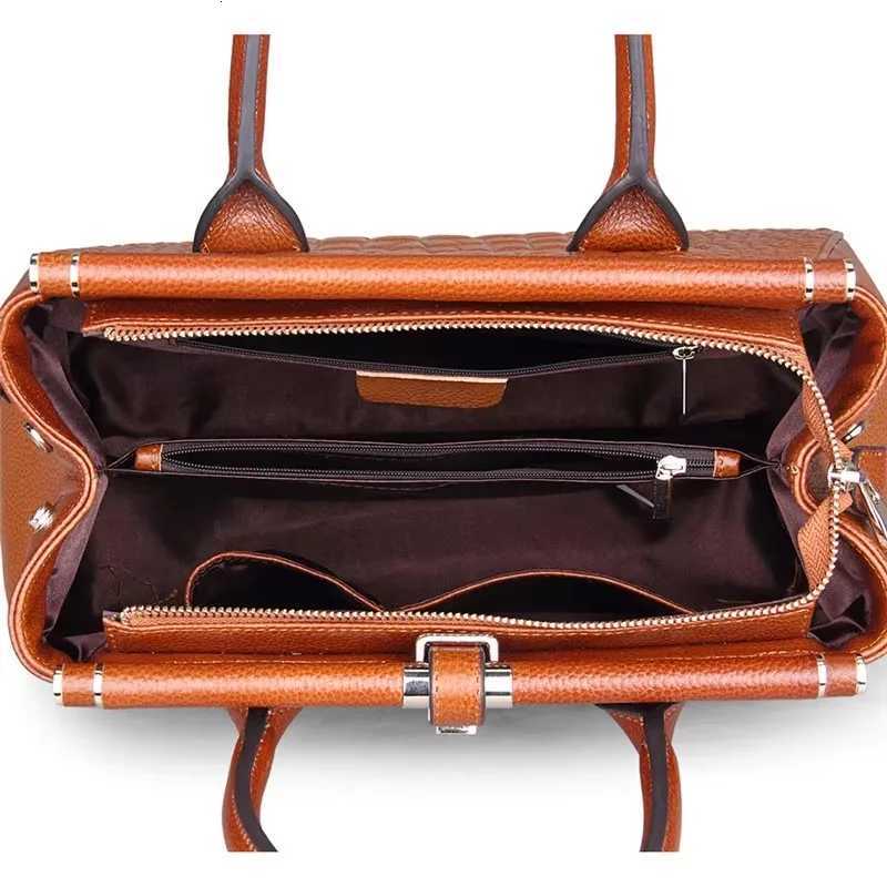 Women Handbag Alligator Grain Business Hand Bags Real Leather Shoulder Crossbody Bag High Quality Luxury Purses Top-Handle Bags K251128