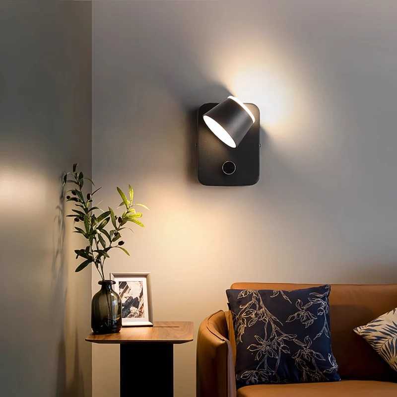 350 Degrees Adjustable LED Wall Light Aluminum Indoor Sconce Lamps Bedside Reading Lamp 10W Bedroom Light Home Decor Luminarie M251128