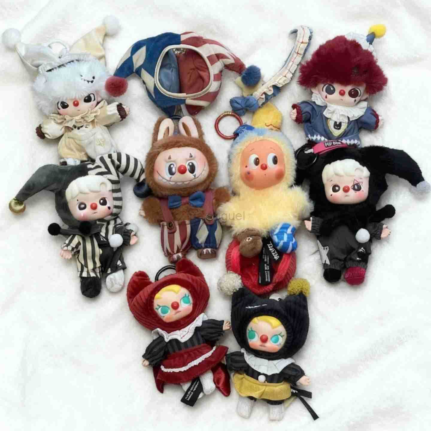 Why so Serious Series Juggling Clown Jelly Bean Bubblegum Moonlit Mask Mini LABUBU Vinyl Plush Pendant Blind Box Toy C251127