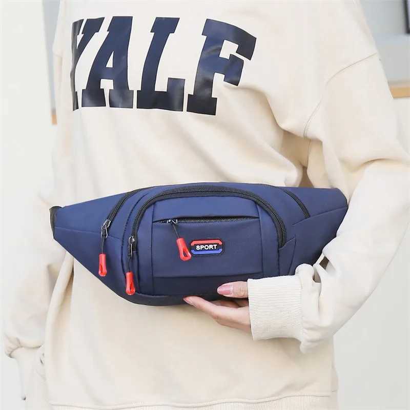 Mens Outdoor Sports Waist Bag Mountaineering Running Chest Bag Waterproof Multifunctional Crossbody BagT251128