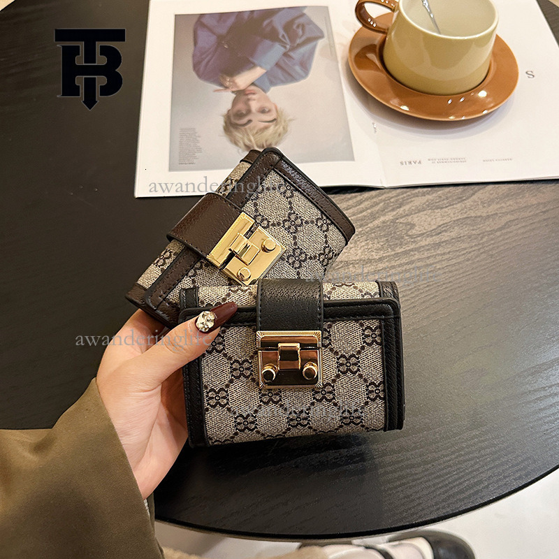 TB BHULAMTE Designer's New Women's Long Wallet Handbag Classic Multi Card Slot Card Clip Versatile Print Folding Coin Bag Key Bag Holiday Gi