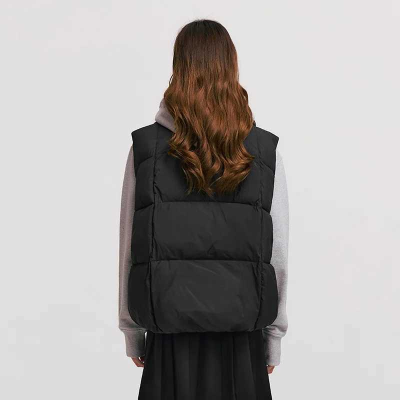 Semir Cotton Vest Women Waterproof Solid Versatile Oversize 2025 Winter New Stand Collar OuterwearT251128