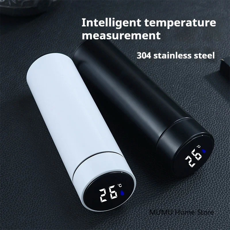500ML Intelligent Temperature Thermos Bottle Sports Water Car Insulated Cup Keeps Cold and Heat Thermal Mug Vacuum Flasks 251128 W260226