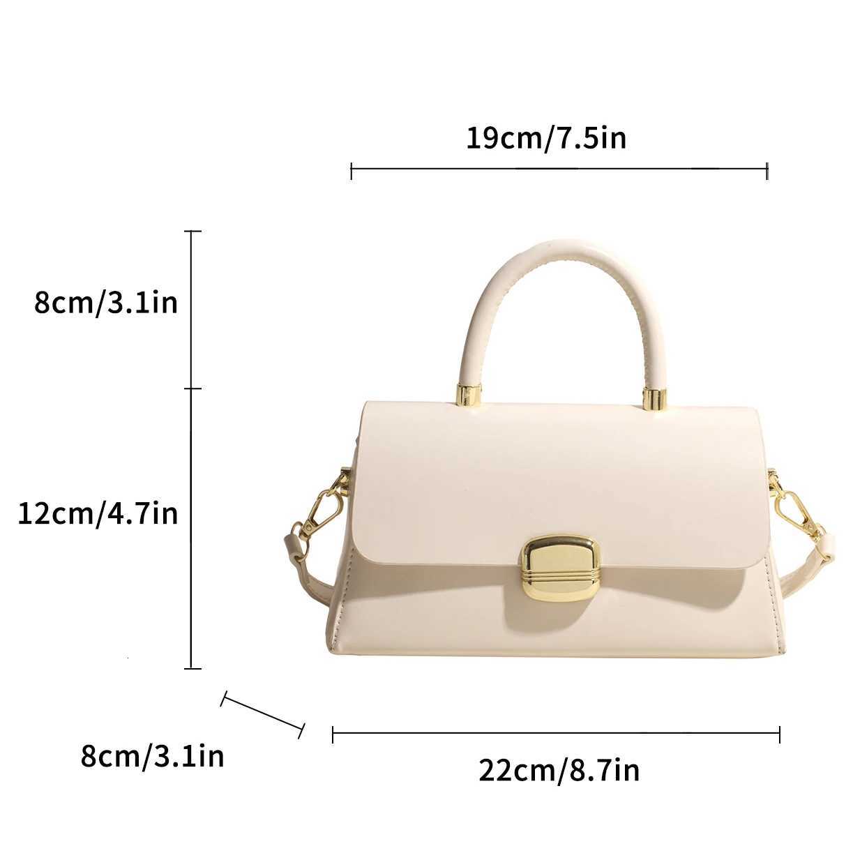 Designer Designer Luxury Short Handle Tote Wen Solid Pu Leather Handbag Lady Brand Flap Shoder Messenger Bags Small Square Sac A Main Y251127
