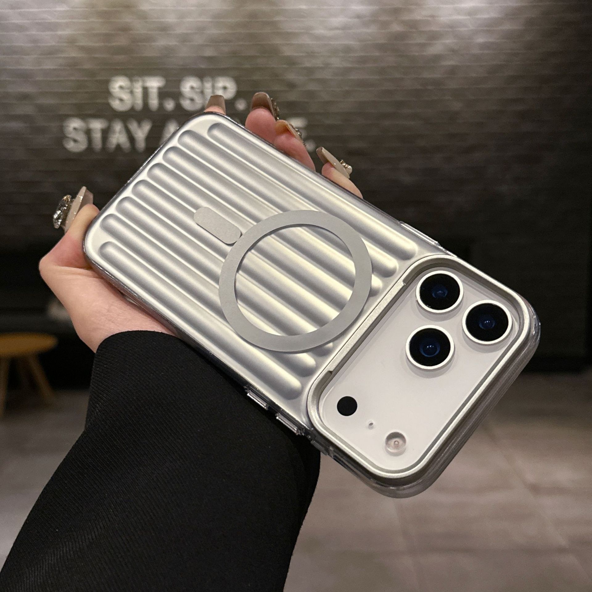 3D Luggage Phone Case Compatible with iPhone 17 Pro Max, Apple 16/15 Shockproof, Magnetic Charging