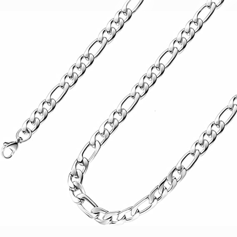 Xinghe 6 types of stainless steel Cuban Figaro square Ro wheat chains, and matching chains