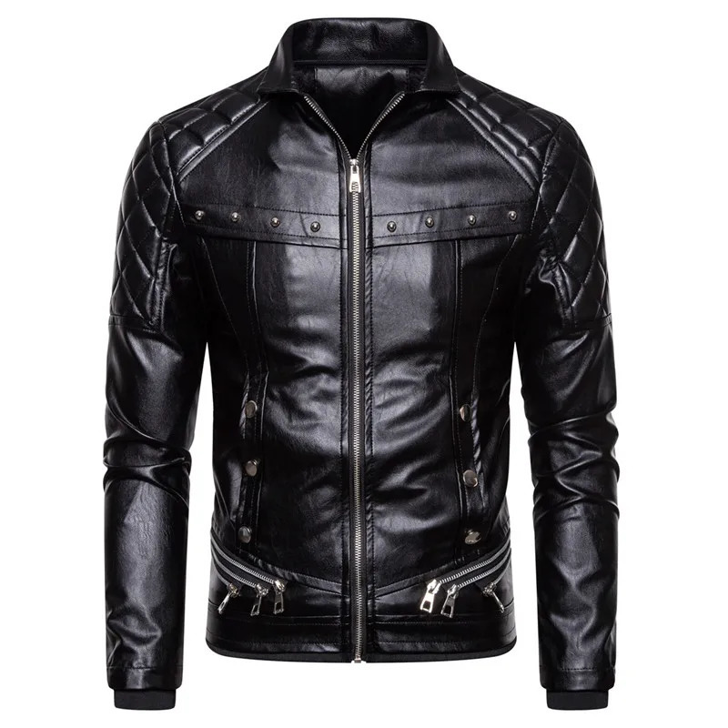 Winter Fleece Motorcycle Leather Jacket Men Turn Down Fur Collar Slim Fit Warm PU Bomber Jackets Coats Mens Moto Biker Coat 251126