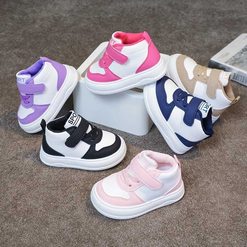 Fashion Kids Sneakers Spring Autumn High Top Breathable Casual Shoes Girls Non-slip Board Shoes Boys Outdoors Basketball ShoesT251128