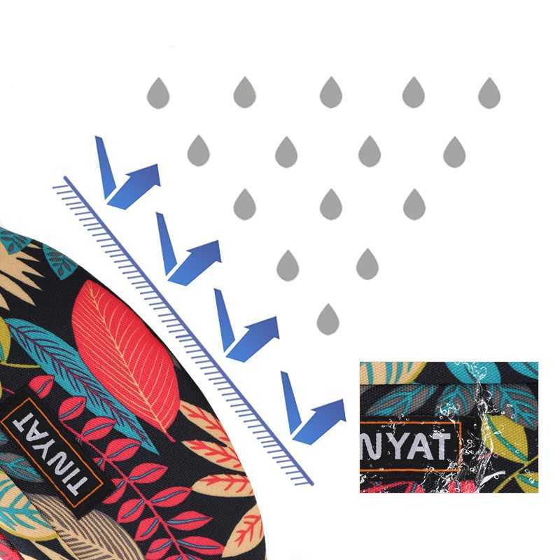 TINYAT Men Fashion Leaf Pattern Multi-functional Waterproof Outdoor Riding Sports Waist Pack Chest Bags Daily useT251128