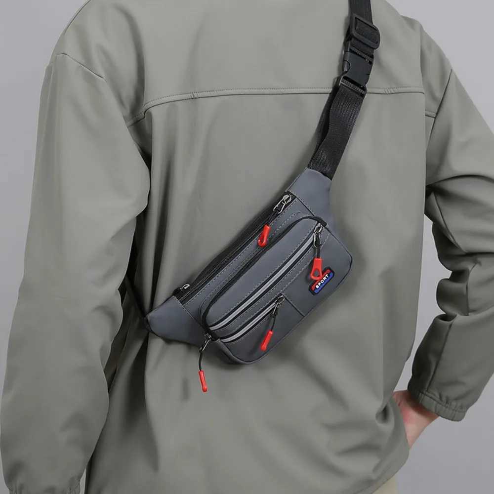New Multifunctional Simple Fashion Waist Bag Casual Versatile Mens Outing Chest Bag Outdoor Backpack ExportT251128