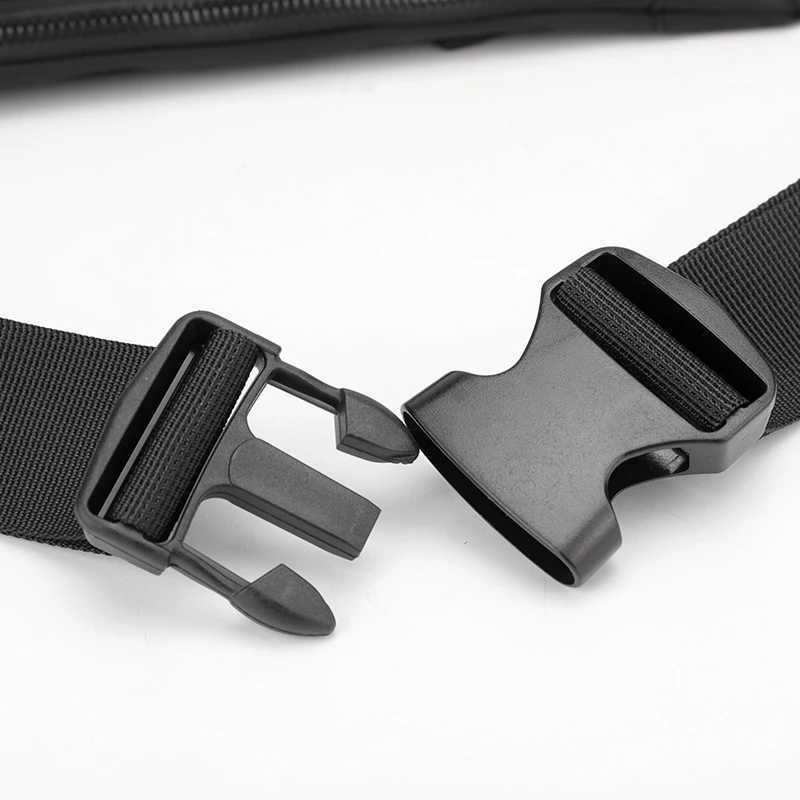 Mens multi compartment cross waist bag with adjustable strap and travel necessities suitable for daily commuting outdoor andT251128