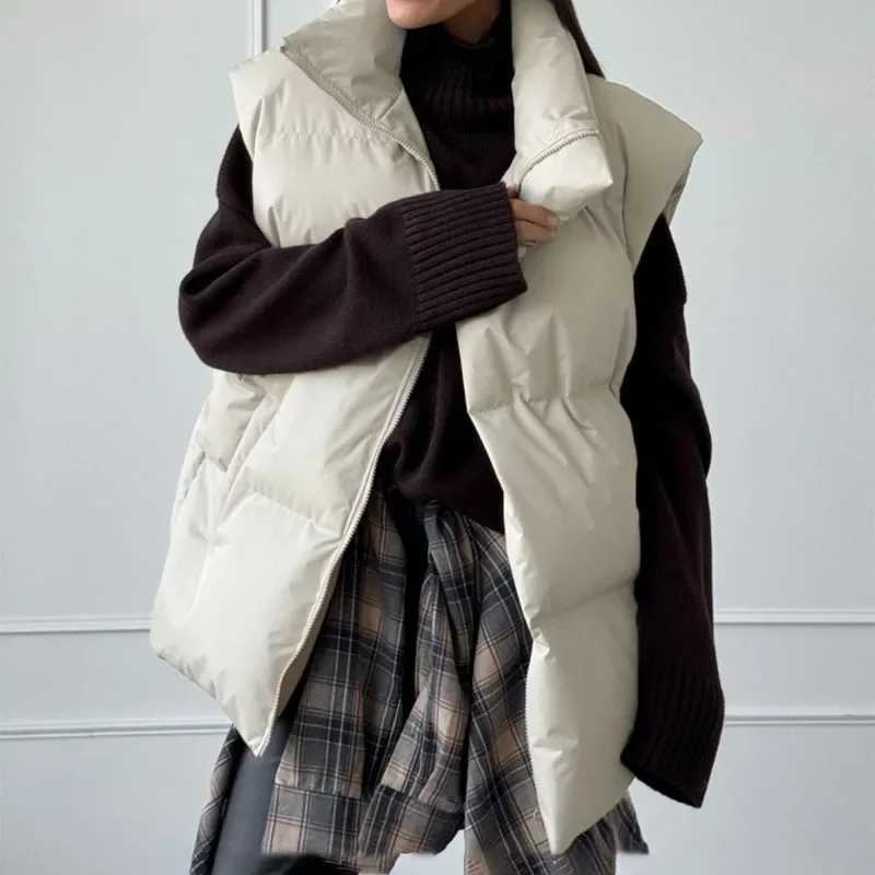 Talenza Womens Cotton Vest Jacket New Sleeveless Sports Casual Solid Color Winter Warm Vest Jacket Vest Womens Cotton JacketT251128