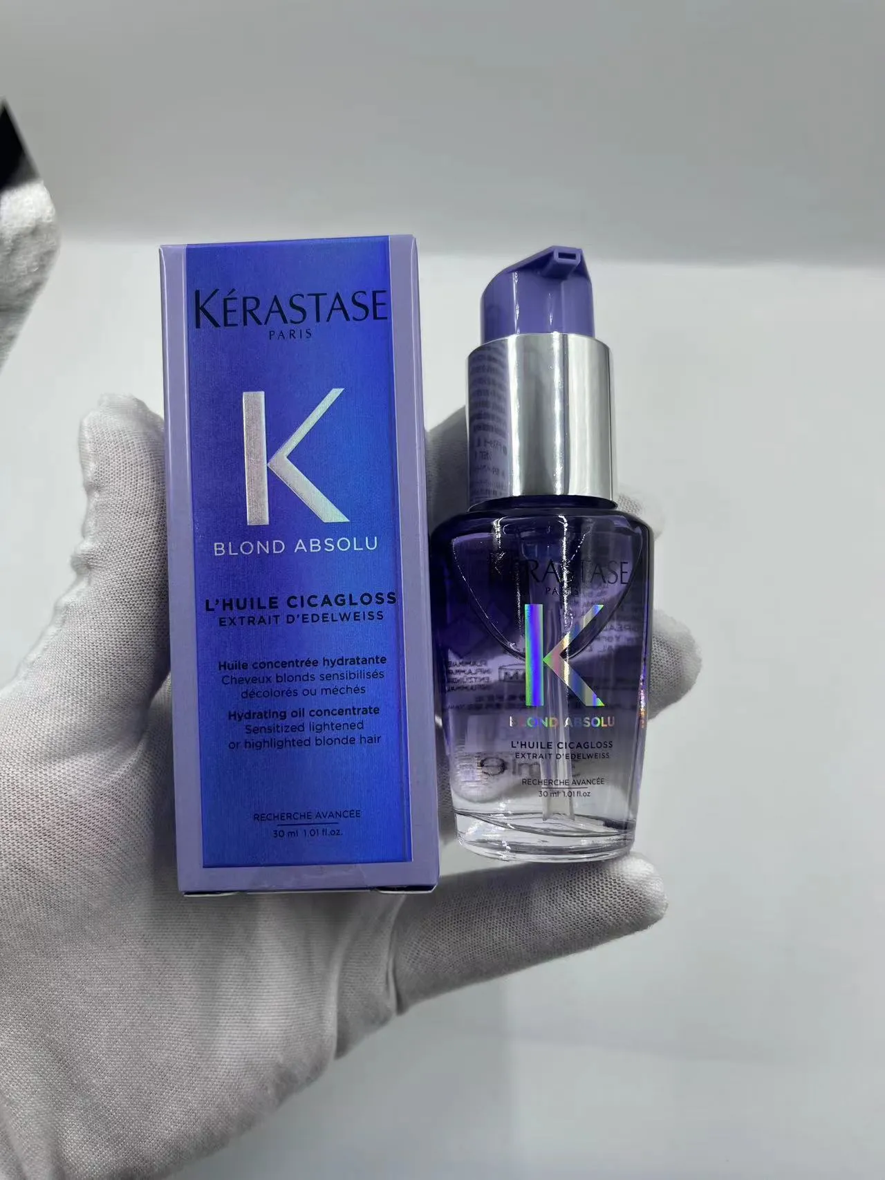KERASTASE Hair Care 45ml Hair Care Repair Oil 30ml ELIXIR ULTIME CHRONOLOGISTE BLOND ABSOLU Moisturizing And Smooth Hair Essential Oil