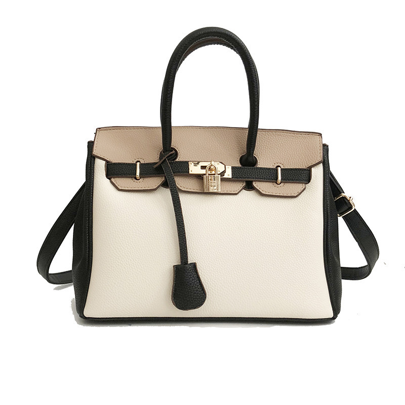 Designer 2025S new bags lychee pattern fashion handbag large shoulder bride Kelly women bag