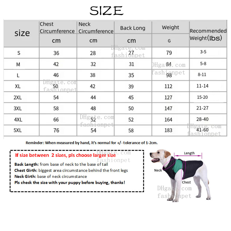 The Dog Face Dog Jacket Designer Dog Apparel Waterproof Dog Winter Coat, Cold Weather Dog Clothes Sport Vest with Zipper Closure and Leash Ring for Wa