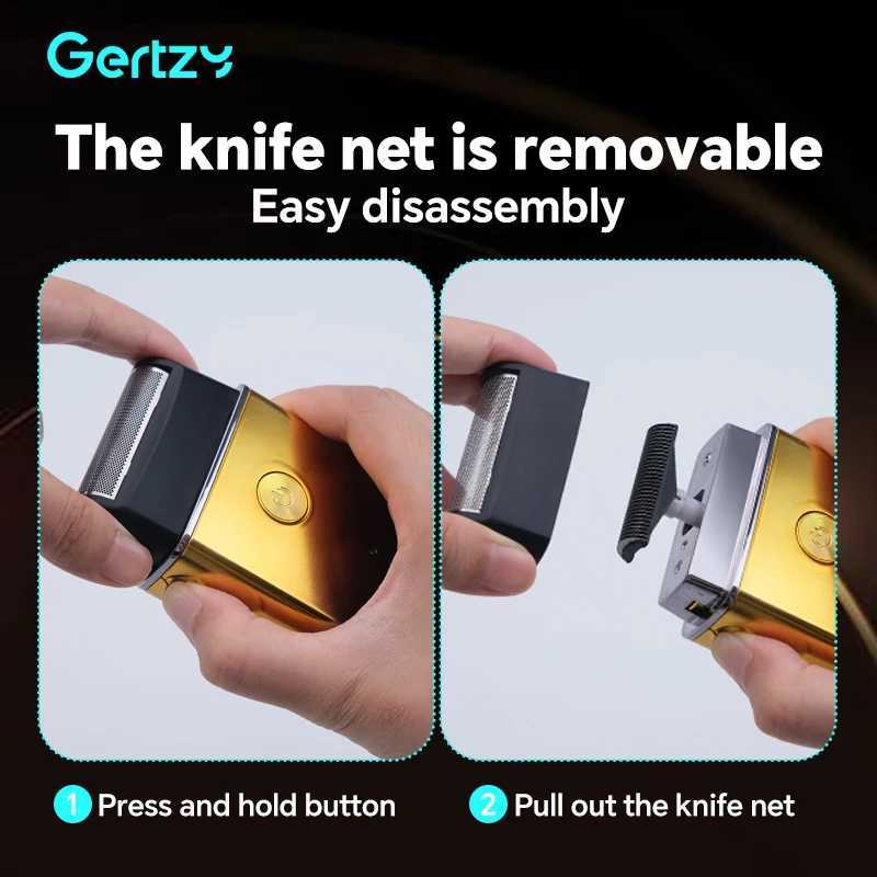 Mens electric shaver reciprocating aluminum foil shaver USB rechargeable beard shaver portable shaver for travel C251128