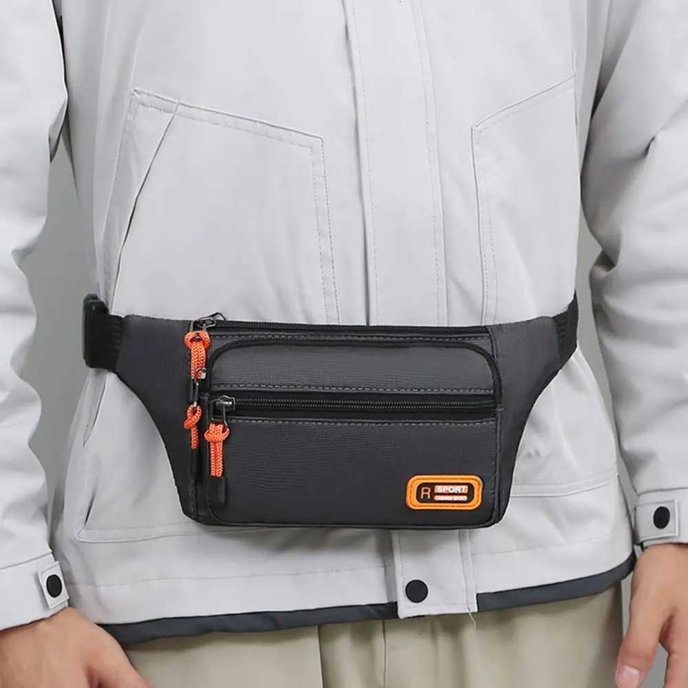 Nylon Men Waist Bag Chest Bag Large-capacity Waterproof Sport Mobile Phone Bag Outdoor Travel Anti-theft Business Cashier WalletT251128