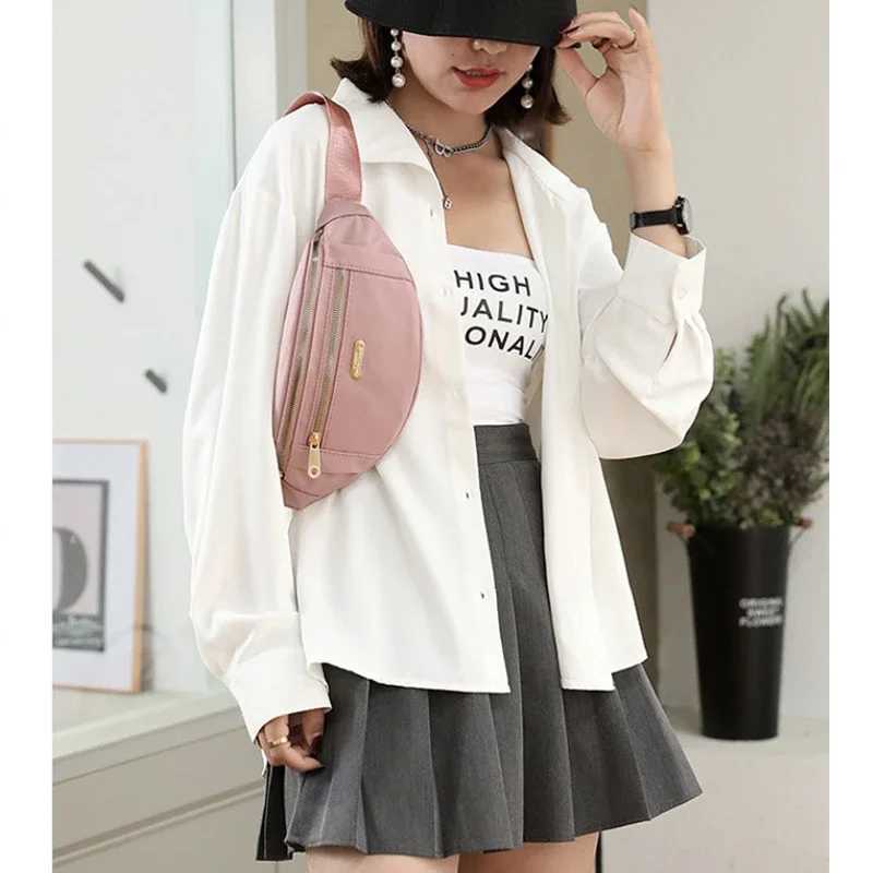 Fashion Waist Packs Fanny Pack Belt Women Travel Bag Chest Purse Chest Pouch Bullet Pack Solid Color Shoulder Bags for WomenT251128