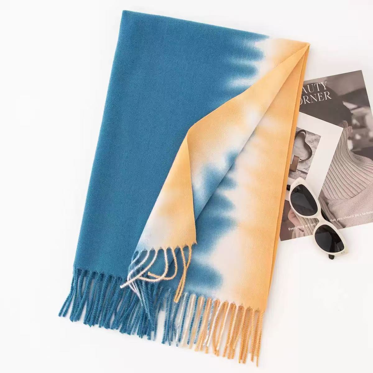 T569 cashmere scarf autumn and winter Korean cashmere girls high-grade shawl