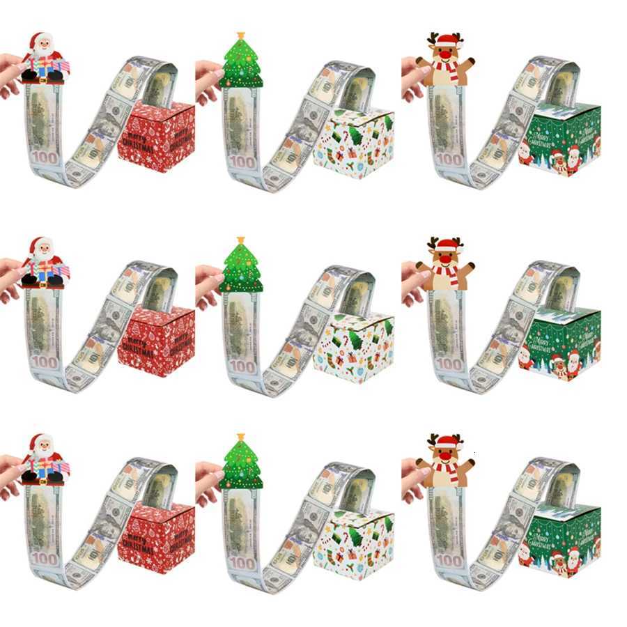 1PCS Christmas Money Box for Cash Gift Pl Surprise Money Gift Boxes for Adts H251127