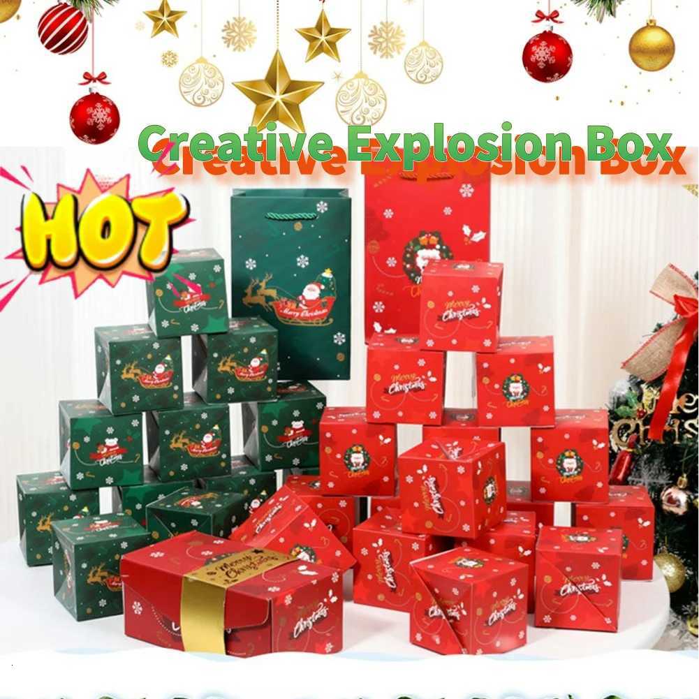 Creative Christmas Gift Box DIY Folding Paper Box Birthday Wedding Surprise Folding Paper Box Explosions Red Envelope Gift Boxes H251127