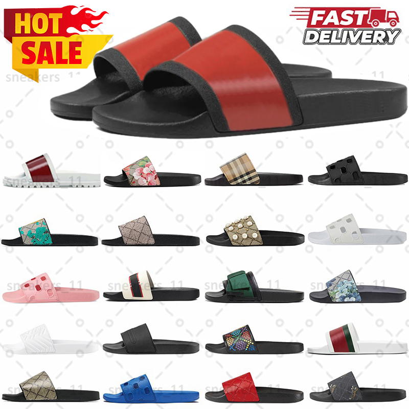 Designer slide slippers women geranium men sandal quality fashion slippers fashion sandals mens and womens slippers flats slippers designer s f08z#